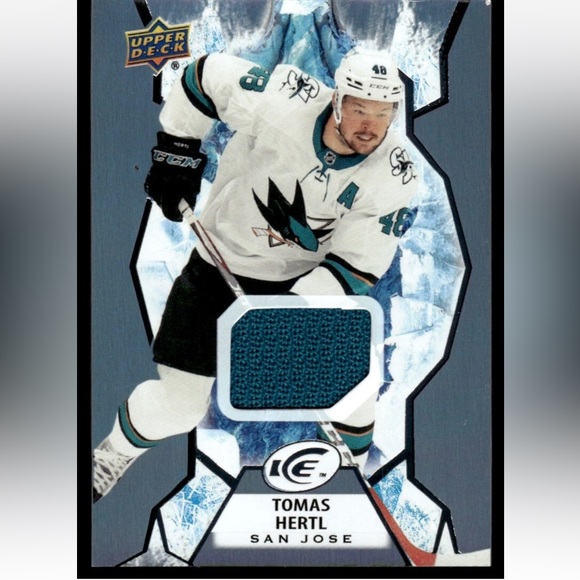 Upperdeck Other - Tomas Hertl 2021/22 Upperdeck ICE San Jose Sharks Game Jersey Hockey Card